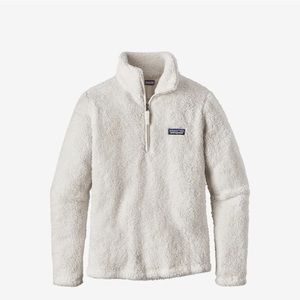 Patagonia Los Gatos Fuzzy White 1/4 Zip